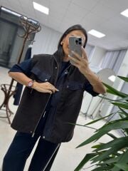 Nx 2843 Kahve Yelekli Üçlü Takım