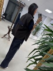 Nx 2843 Kahve Yelekli Üçlü Takım