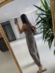 Kk 8001 Vizon Maskülen Düğmeli Yelek ve Şalvar Kesim Pantolon İkili Takım