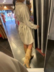 kemerli tunik elbise