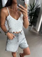 Bb 27314 Beyaz Fistolu Askılı Büstiyer