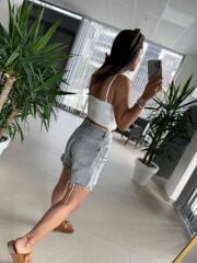 Bb 27314 Beyaz Fistolu Askılı Büstiyer