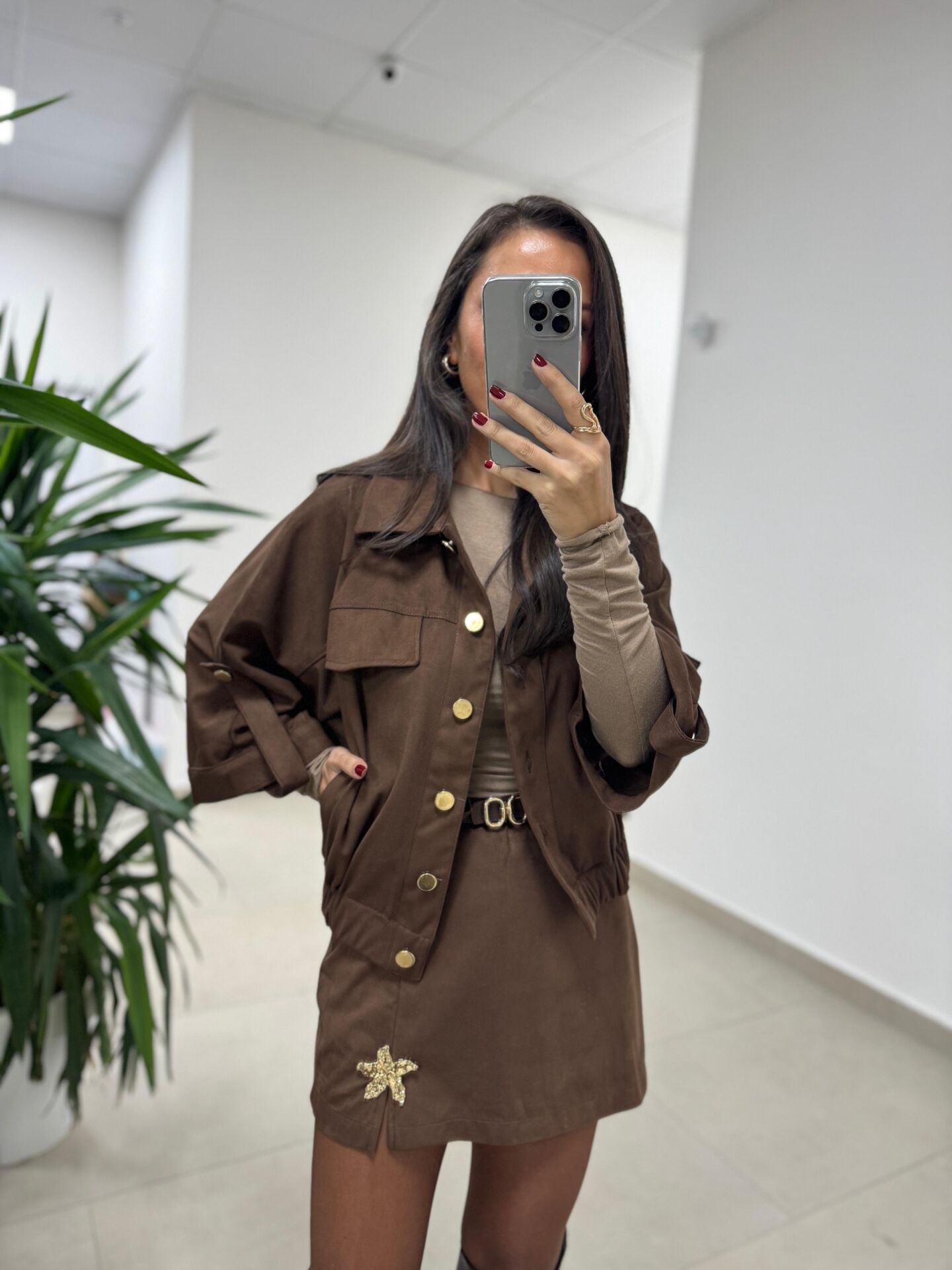 Bb 30459 Kahve Süet Ceket