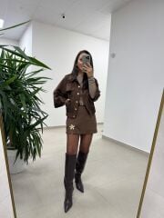 Bb 30459 Kahve Süet Ceket