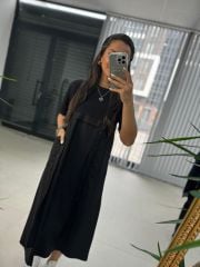 Dr 2590 Düğme Detaylı Tasarım Elbise