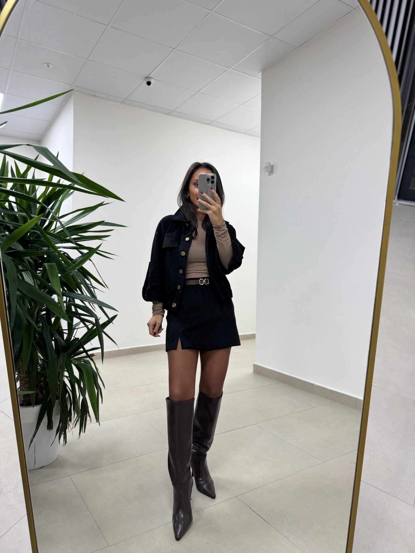 Bb 30459 Siyah Süet Ceket