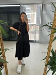 Dr 2608 Pocket Belted Design Dress