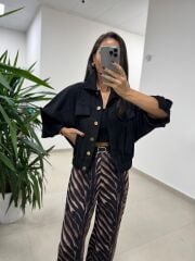 Bb 30459 Siyah Süet Ceket