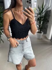 Bb 27314 Siyah Fistolu Askılı Büstiyer