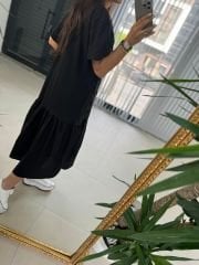 Dr 2608 Pocket Belted Design Dress