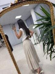 La 56985 Parça Dikişli Kraşlı Taş Etek