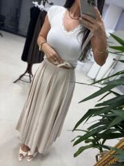 La 56985 Parça Dikişli Kraşlı Taş Etek