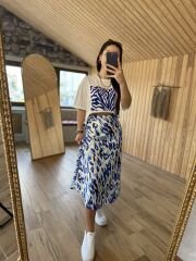 Saks zebralı tshırt