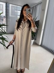 Fw 8185 Lina Taş Gömlek Elbise
