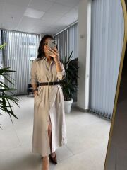 Fw 8185 Lina Taş Gömlek Elbise