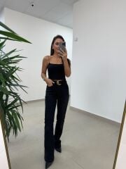 Spt 2023 Antrasit İspanyol Paça Pantolon