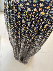 Cr 1049 Sarı Çıtır Askılı Maksiboy Elbise