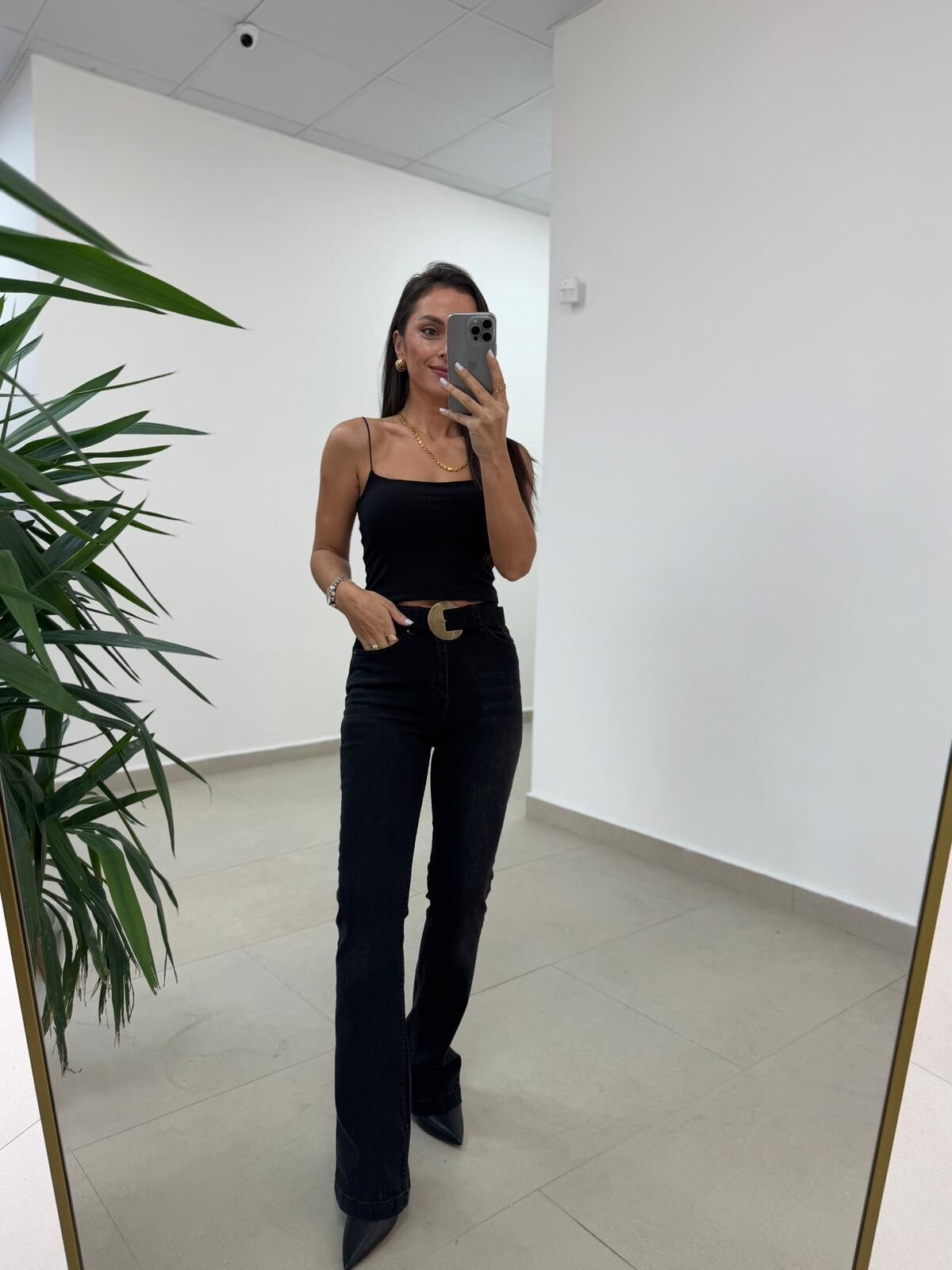 Spt 2023 Antrasit İspanyol Paça Pantolon