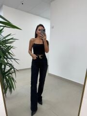 Spt 2023 Antrasit İspanyol Paça Pantolon