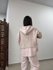 Pi 2733 Taş Triko Garnili Tasarım Takım