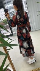 My Kızıl Kahve Şifon elbise