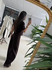 Kd 7905 Premium Fermuar Detaylı Tasarım Kahve Takım