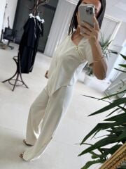 Kd 7905 Premium Fermuar Detaylı Tasarım Taş Takım