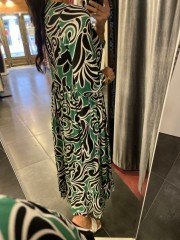 viskon yeşil desenli