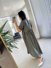 Dr 8350 Bohem Tensel Haki Elbise