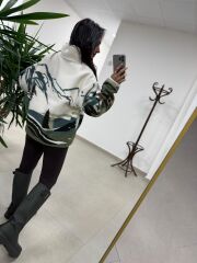 Mz 22365 Kahve Geyikli Polar Sweat
