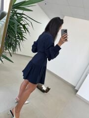 Sh 8697 Laci Tensel Gömlek Elbise