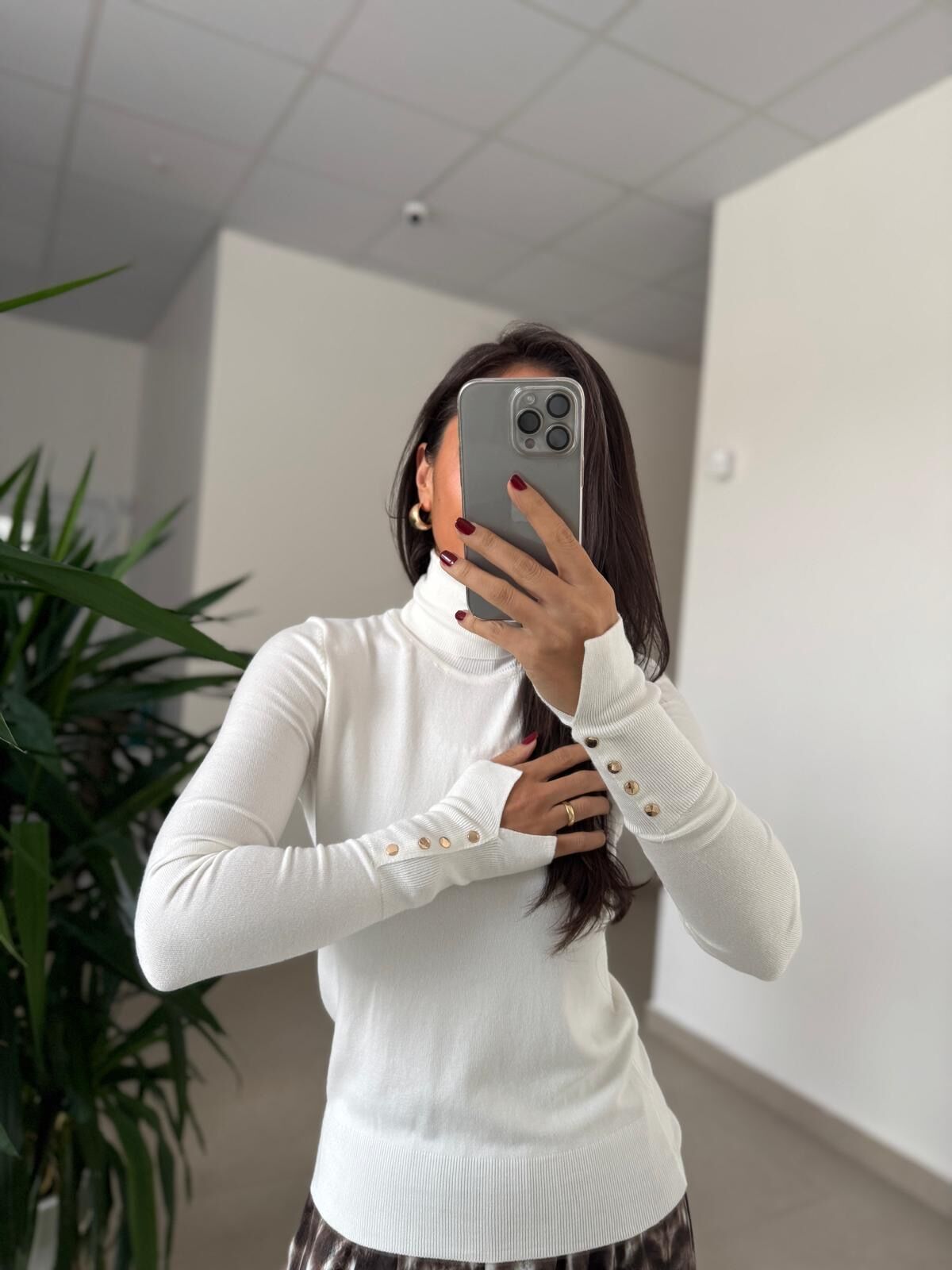 Dv 1268 Droplu Balıkçı Ekru Kazak