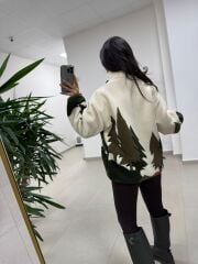 Mz 22365 Taba Geyikli Polar Sweat