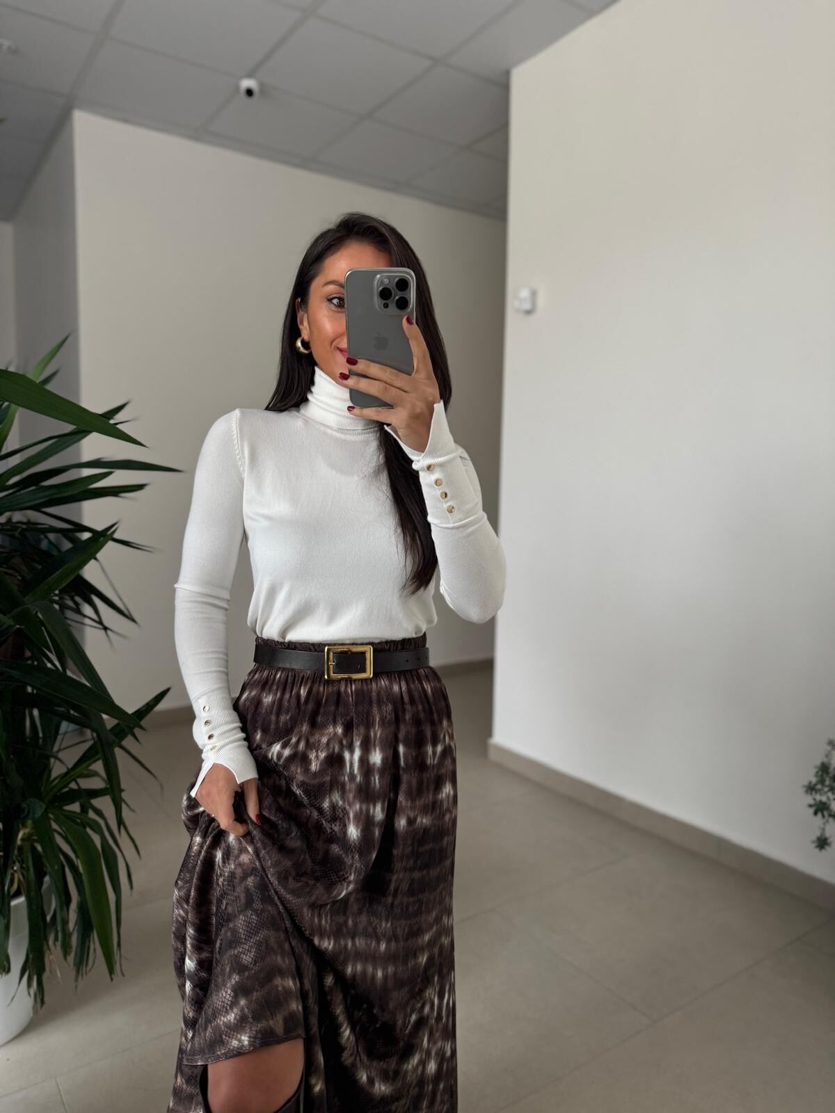 155 A.Kahve Kare Tokalı  Kemer