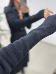 Mz 22694 Siyah Çıtçıtlı Triko