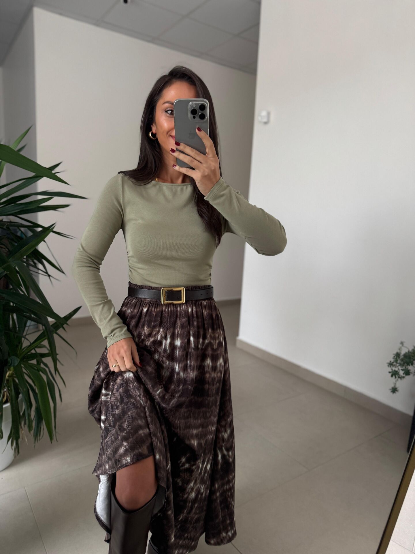 Dv 31401 Bel Drape Detaylı Çağla Yeşili Bluz