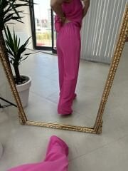 Pamuk keten pembe ikili takım