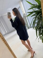 Kd 7701 Kemer Detaylı Laci Gömlek Elbise