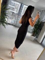 Df Basic Siyah Kalem Elbise