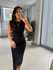 Df Basic Siyah Kalem Elbise