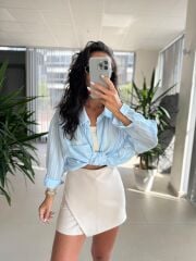 Fw 30674 Mavi Çizgili Gömlek