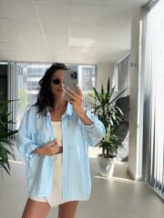 Fw 30674 Mavi Çizgili Gömlek