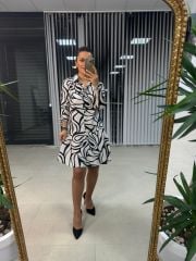 Ms Zebra Desen Elbise S