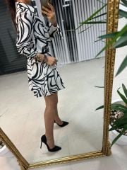Ms Zebra Desen Elbise S