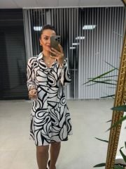 Ms Zebra Desen Elbise S