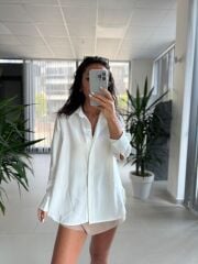 Fw 3005 Ekru Modal Tensel Gömlek