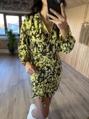Soft aerobin draped dress