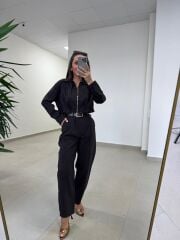 Sh 60593 Gold Fermuarlı Paraşüt İkili A. Kahve Takım