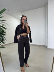 Sh 60593 Gold Fermuarlı Paraşüt İkili A. Kahve Takım