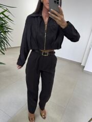 Sh 60593 Gold Fermuarlı Paraşüt İkili A. Kahve Takım